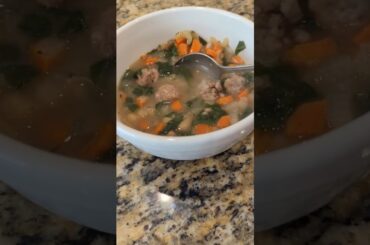 Italian Sausage Soup (w/ Mini Meatballs)