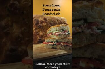 Sourdough Focaccia Sandwich, video with recipe coming #sourdough #bread #focaccia #foodlover #baking