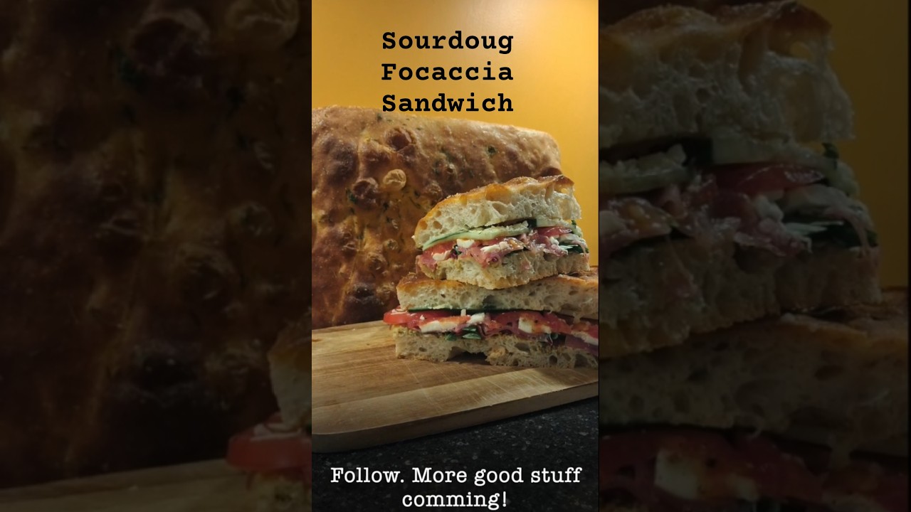 Sourdough Focaccia Sandwich, video with recipe coming #sourdough #bread #focaccia #foodlover #baking Sourdough Focaccia Sandwich, video with recipe coming #sourdough #bread #focaccia #foodlover #baking
