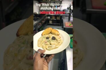Veg White Alfredo pasta making videos in santhali style ❣️❣️#food #shortvideo #minivlog
