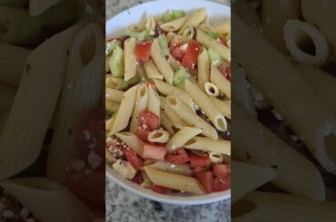 Tatertot Casserole & Greek Pasta Salad