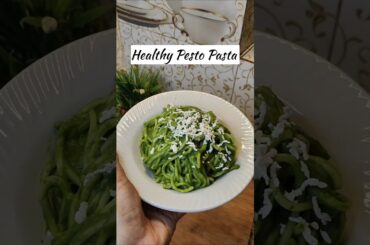 Healthy Pesto Pasta Recipe #youtubeshorts #pesto #pasta #healthyfood