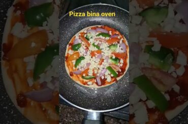 pizza without oven #shortvideo #food #pizza
