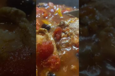 POV: CHICKEN CACCIATORE DINNER RECIPE ASMR #shorts #viral