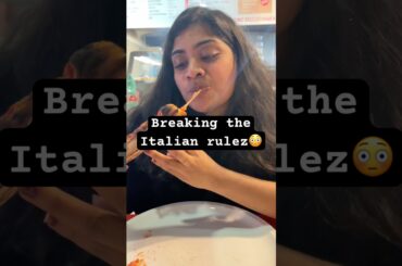 Breaking the italian Rulez🧐 #food #trending #minivlog #pizza #italy