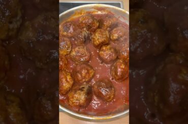 Italian meatball sub #cooking #food #meatballs #italy #shortsfeed
