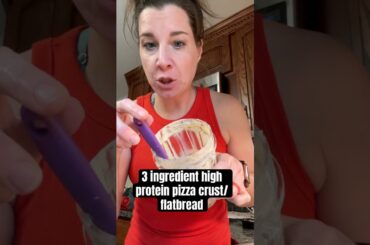 3 Ingredient High Protein Pizza Crust/Flatbread #highprotein #cottagecheese #caloriedeficit