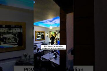 I went to an Italian restaurant with no customers 🍝 #italianfood #pasta #norwich