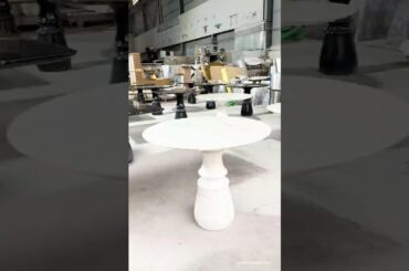Obsessed! Italian Luxury Natural Marble Round Dining Table | ZOECUNK Furniture #diningtable #foryou