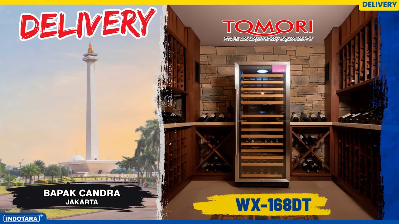 DELIVERY TOMORI HEAVY DUTY LUXURIOUS WINE COOLER WX-168DT UNTUK BAPAK CANDRA – JAKARTA DELIVERY TOMORI HEAVY DUTY LUXURIOUS WINE COOLER WX-168DT UNTUK BAPAK CANDRA - JAKARTA