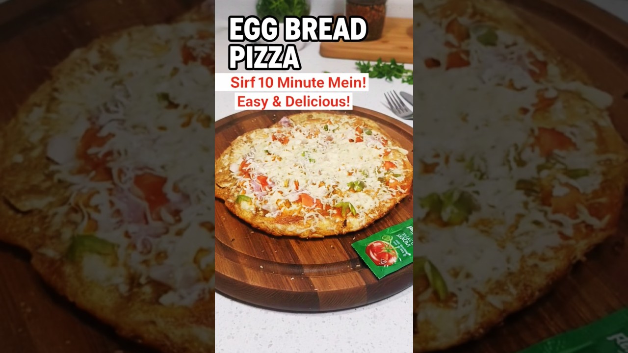 10 Minute Mein Egg Bread Pizza! 🍕No Oven,No Maida Recipe am.zayka.kitchen#pizzabread#food#cooking 10 Minute Mein Egg Bread Pizza! 🍕No Oven,No Maida Recipe am.zayka.kitchen#pizzabread#food#cooking