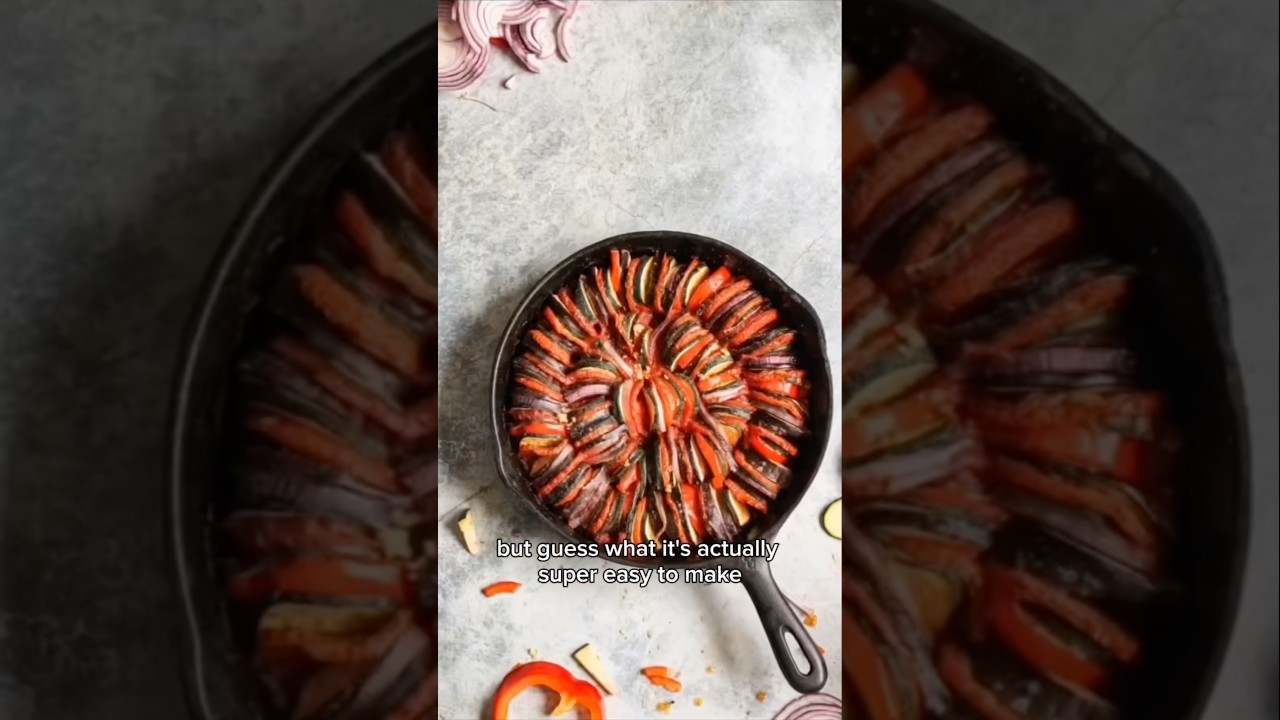 I had so much fun making this beautiful Ratatouille! 🍆🍅🥒 A simple, I had so much fun making this beautiful Ratatouille! 🍆🍅🥒 A simple,