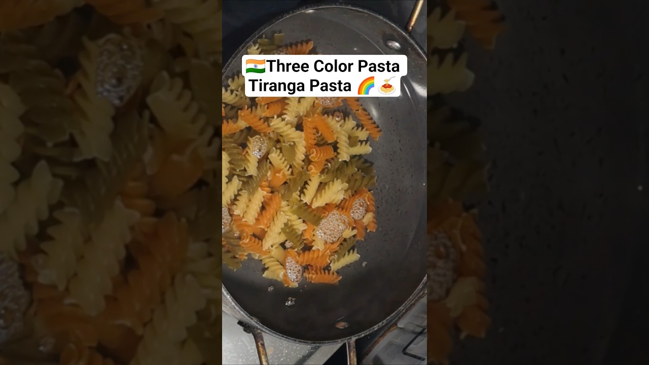 Three Color Pasta 😍 | Tiranga Pasta Recipe 🇮🇳 | Easy Pasta Shorts Three Color Pasta 😍 | Tiranga Pasta Recipe 🇮🇳 | Easy Pasta Shorts