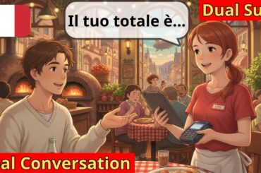 Asking for the Bill #1 | 10 Short Italian Conversations | Italian for Beginners | A1-A2-B1