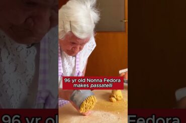 96 yr old Nonna Fedora's cheese and bread pasta!  #italianfood