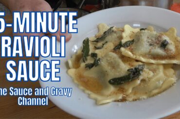 Brown Butter and Sage Sauce for Ravioli | Classic Italian Pasta Sauce (5-Minute Recipe)
