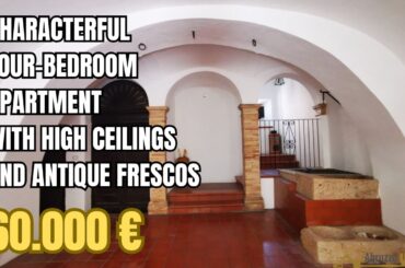 Magnificent characterful four-bedroom apartment with vaulted ceilings and frescos. Casalanguida