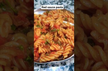 Red sauce pasta🤤//pasta recipe//#shorts #pasta #recipe #food #easyrecipe #cooking