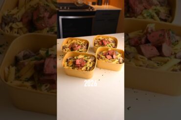Meal Prep Creamy Steak Pasta‼️ #Shorts #ytshorts#MealPrep #HighProteinMeals#HealthyPasta#CreamyPasta