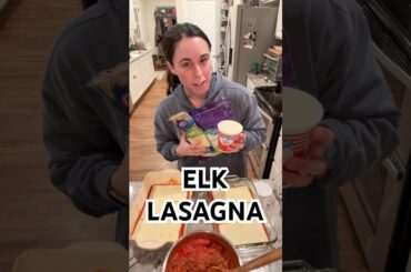 Elk lasagna during the winter storm! 😋 #cooking #winterstorm #food