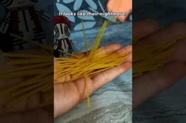 WORLD smallest pasta 🍝🇮🇹 from @Gumacook #shorts #Crockookii