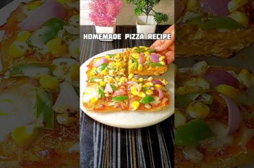Homemade Pizza Recipe 🍕  | #pizza #pizzalover #recipe #food #cooking #shorts #youtubeshorts