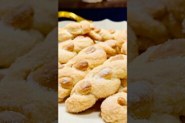 Introrchiate, Almond Wine Cookie from Puglia Italy #shorts #italiancookies #puglia #almondcookies