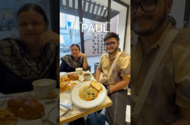 After Paris, I visited to Paul in Mumbai❤️#date #italiancuisine #foodie #minivlog #lifestyle #ootd