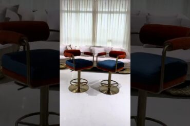 Italian Luxury Handmade Vugge Bar Stools | ZOECUNK Furniture #zoecunk #furniture #foryou #stools