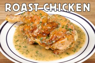 Roast chicken in half the time, silky mashed potatoes, confit garlic gravy