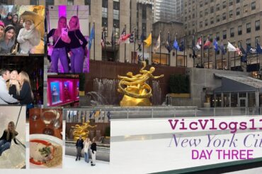 Day Three in NYC! Skating the RINK at Rockefeller Center, Little Italy, Vanderbilt Summit!❄️⛸️🍝🏙️
