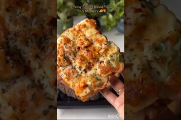 Crispy Cheesy Paneer Bread Pizza 😍 | Easy 5 Min Snack Recipe #shorts#cooking#food#recipe