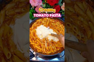 CREAMY TOMATO PENNE PASTA RECIPE #food #cooking #filipinofood