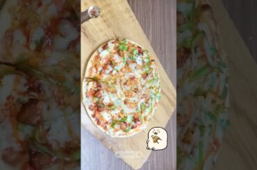 Pizza😋#shorts #youtubeshorts #pizza #chickenpizza #food #ytshorts #withoutovenpizza #viral #trending