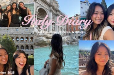 Italy Diary 🇮🇹 first half in Rome, girls trip, & sightseeing - Travel Vlog Part 1