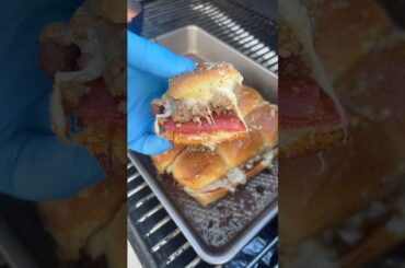 Pepperoni and Sausage Pizza Sliders! Super easy and fun dinner or appetizer!