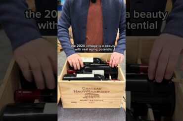 Opening a case of Château Haut-Marbuzet 2020 in magnum