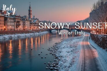 Winter Italian Music ~ Snowy City Ambience for Christmas Relaxation & Cozy Evenings