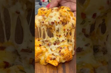 5 Minute Cheesy Bread Pizza 🍕 | Easy Instant Snack Recipe | Bread Pizza at Home #shorts