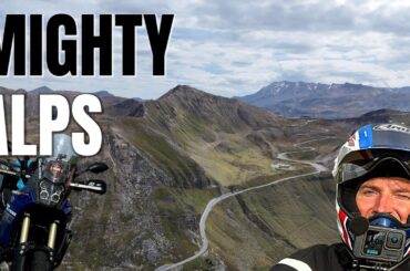 Riding to Edelweiss Spitze in the alps on the Tenere 700 then Italian countryside