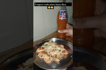 5 rupees wala pizza bana diya!!#shorts #youtubeshorts# #recipe #food #shortvideo #viral