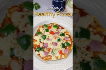 Instant Healthy Pizza Recipe | No Oven | Quick & Easy Snack #shorts #food #cooking #viral #pizza