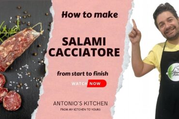 Authentic Cacciatori Salami at Home, Complete Tutorial!!!