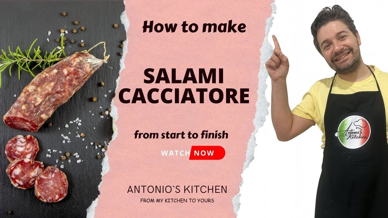 Authentic Cacciatori Salami at Home, Complete Tutorial!!! Authentic Cacciatori Salami at Home, Complete Tutorial!!!