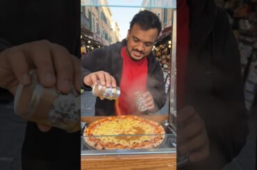 pizza 🍕 with chai masala #food #foodie #youtubeshorts