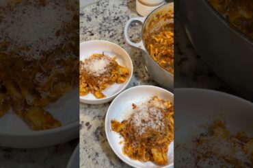 Bolognese with homemade parpadelle