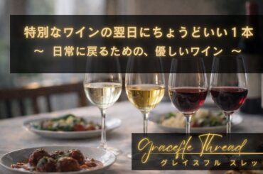 特別なワインの翌日にちょうどいい1本～日常に戻るための、優しいワイン🍷～
