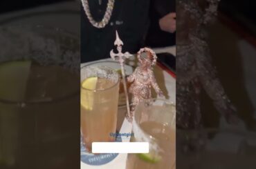 DAVIDO HAVING DINNER WITH ITALIAN RAPPER SFERA-EBBESTA AND HIS GANG, AS CUBANA CHIEF PRIEST JOINED.