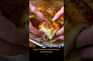 Garlic Parmesan Cheeseburger Bombs