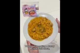 Luxury Buldak Carbonara 🍝🔥 | Creamy K-Food Spicy Ramen Twist